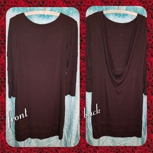 Maristella Citelli mini dress drop back 3/4 sleeve